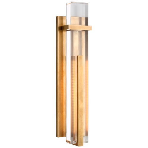 Visual Comfort Signature Collection Ian K. Fowler Malik Large Sconce in Antique Brass by Visual Comfort Signature S2910HABCG