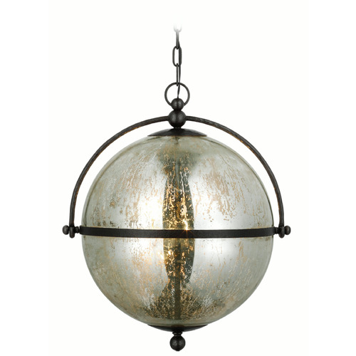 Visual Comfort Signature Collection Chapman & Myers Bayridge Pendant in Iron by Visual Comfort Signature CHC5066AI-MG