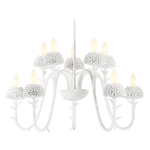 North Fork by Robin Baron Sand White Chandelier by Minka Lavery