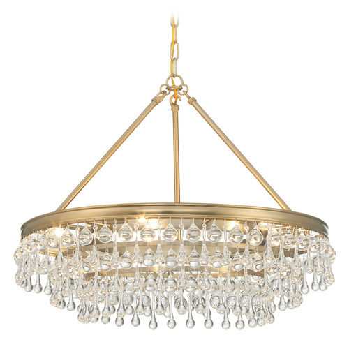 Crystorama Lighting Crystorama Lighting Calypso Vibrant Gold Crystal Chandelier 237-VG