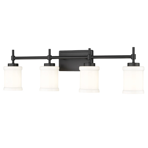 Z-Lite Cadoc Matte Black Bathroom Light