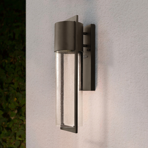 Seeded Glass LED Outdoor Wall Light Bronze by Hinkley Lighting