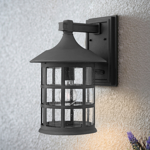 Freeport 15.25-Inch Black Outdoor Wall Light by Hinkley Lighting
