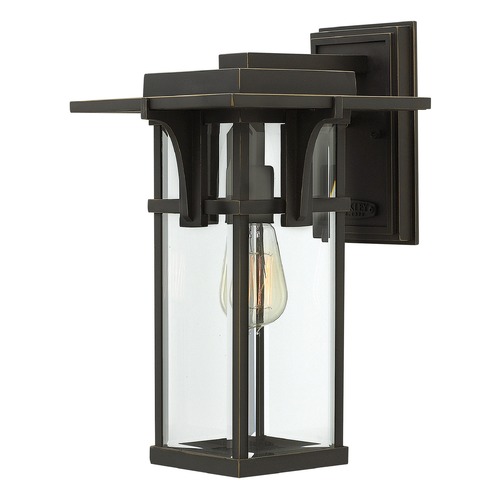 Manhattan 15-Inch Oil Rubbed Bronze Outdoor Wall Light by Hinkley Lighting