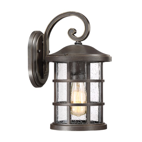 Crusade Outdoor Wall Light in Palladian Bronze by Quoizel Lighting