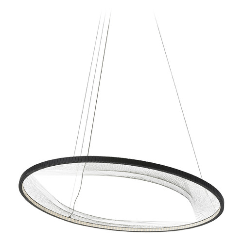 Visual Comfort Modern Collection Interlace 45 LED Pendant in Black by Visual Comfort Modern 700INT45B-LED827