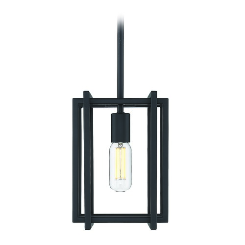 Golden Lighting Tribeca Black Mini Pendant by Golden Lighting 6070-M1LBLK-BLK