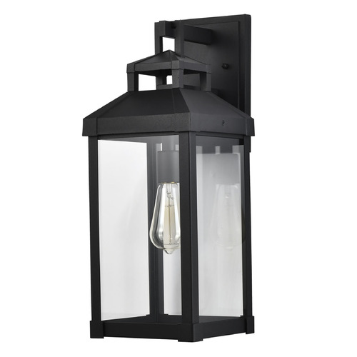 Corning Matte Black Outdoor Wall Light by Nuvo Lighting