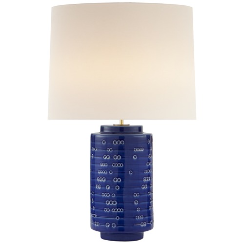 Visual Comfort Signature Collection Aerin Darina Large Table Lamp in PebbLED Blue by Visual Comfort Signature ARN3609PBLL