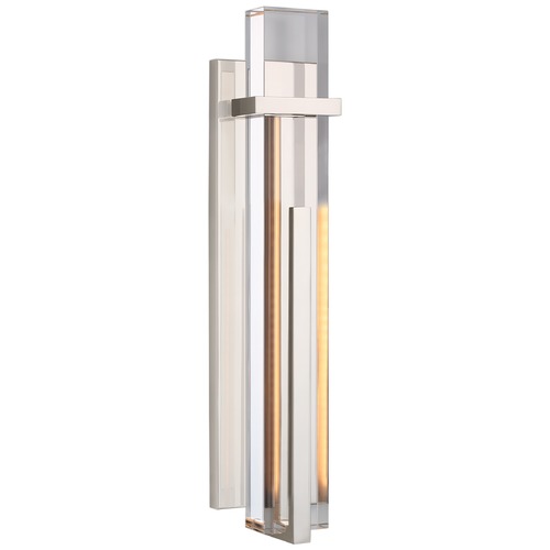 Visual Comfort Signature Collection Ian K. Fowler Malik Large Sconce in Polished Nickel by Visual Comfort Signature S2910PNCG