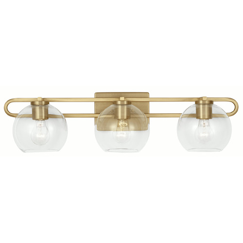 Visual Comfort Studio Collection Codyn Satin Brass Bathroom Light