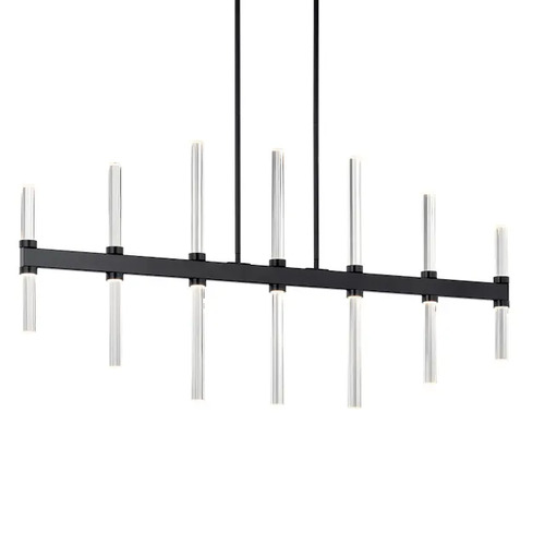 Sycara 48.25-Inch Linear Chandelier in Black by Kichler