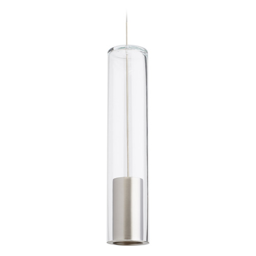 Visual Comfort Modern Collection Captra LED MonoRail Pendant in Nickel by Visual Comfort Modern 700MOCPTCS-LED930