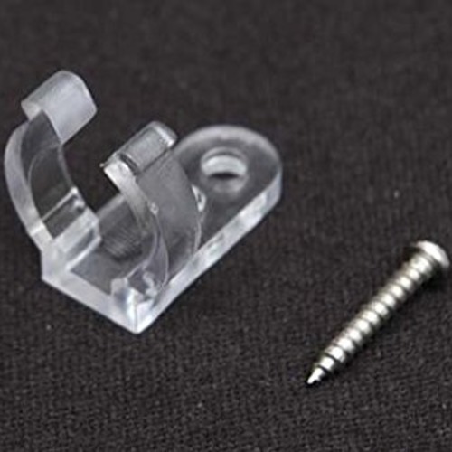 Plastic Mounting Clip with Screw for .50-Inch Rope Light by American Lighting