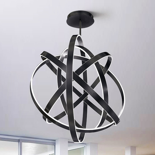 Modern Forms by WAC Lighting Kinetic 60-Inch LED Pendant in Black by Modern Forms PD-61760-BK