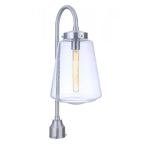 Laclede Satin Aluminum Post Light by Craftmade Lighting