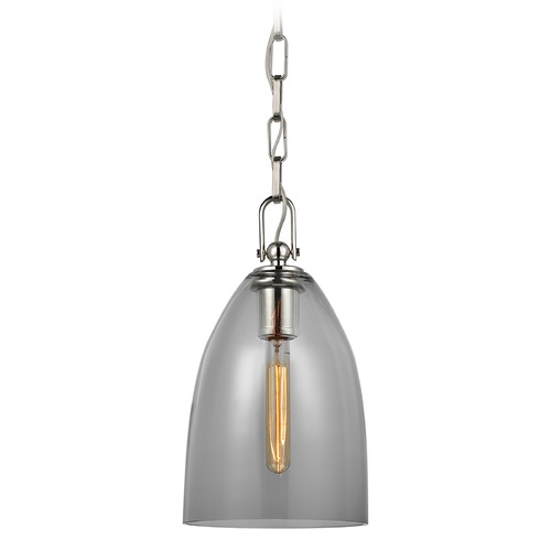 Visual Comfort Signature Collection Chapman & Myers Andros Pendant in Polished Nickel by Visual Comfort Signature CHC5425PNSMG