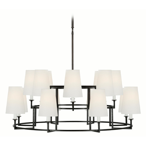 Visual Comfort Signature Collection Chapman & Myers' Modica Chandelier in Iron by Visual Comfort Signature CHC5070AI-L