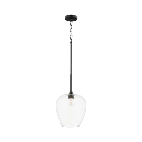 Quorum Lighting Veno 11-Inch Pendant in Matte Black by Quorum Lighting 858-59