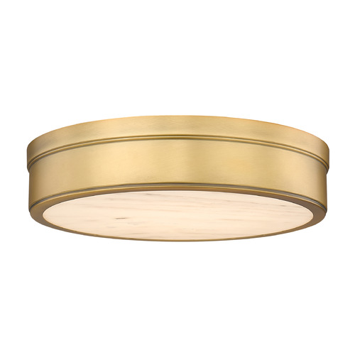 Z-Lite Anders Rubbed Brass LED Flushmount Light