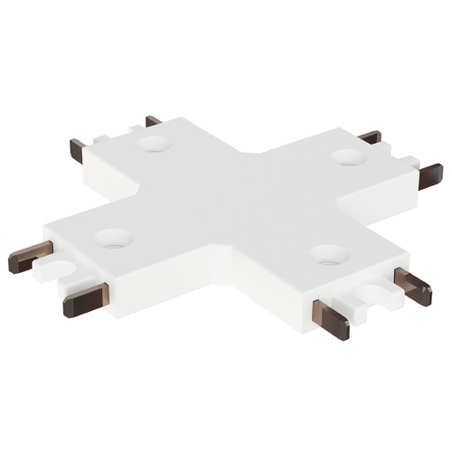 Continuum 4-Way X Connector in White by ET2 Lighting