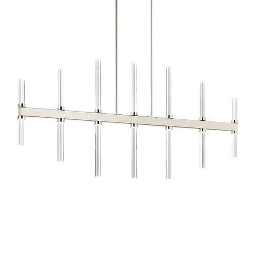 Sycara LED Linear Chandelier in Polished Nickel by Kichler Lighting