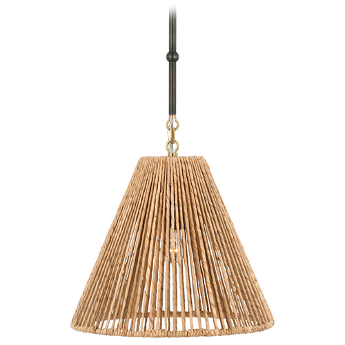 Goodman Bronze Antique Brass Natural Small Hanging Light