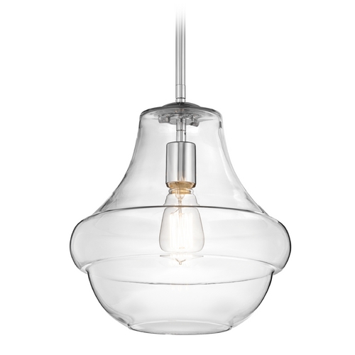 Kichler Lighting Everly 10.25-Inch Pendant in Chrome by Kichler Lighting 42044CH