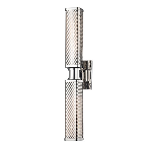 Gibbs Polished Nickel Sconce by Hudson Valley Lighting
