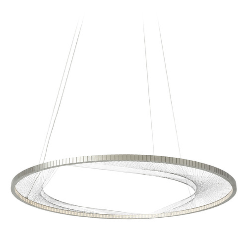 Visual Comfort Modern Collection Interlace 45 LED Pendant in Nickel by Visual Comfort Modern 700INT45S-LED827