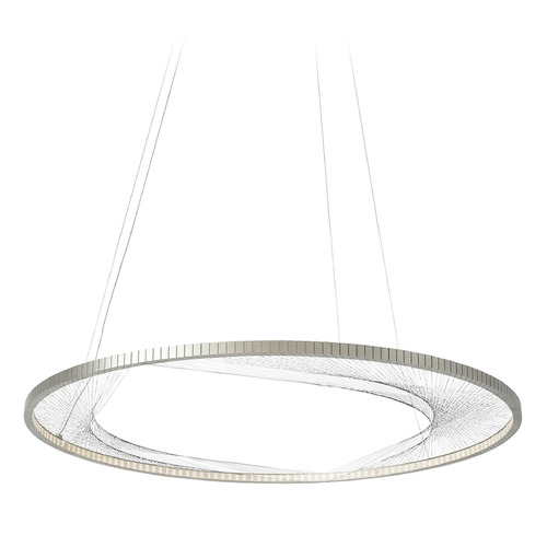 Interlace 45 LED Pendant in Nickel by Visual Comfort Modern
