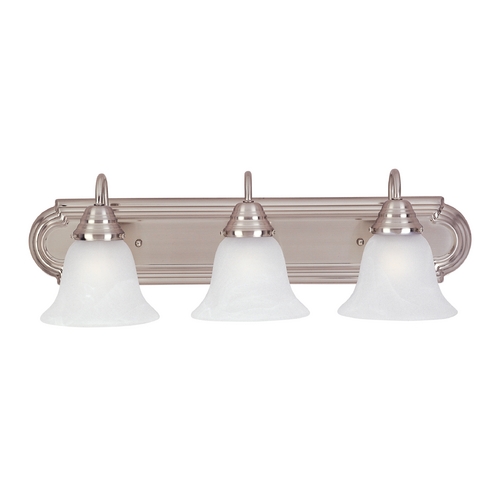 Maxim Lighting Essentials Satin Nickel Bathroom Light by Maxim Lighting 8013MRSN