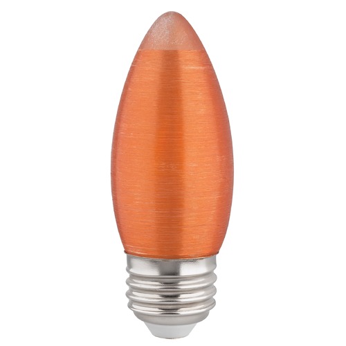 Satco Lighting 2W C11 LED Satin Spun Amber Medium Base 2100K 100 Lumens 120V Dimmable by Satco Lighting S22707