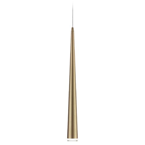 Mina Brushed Gold LED Pendant by Kuzco Lighting