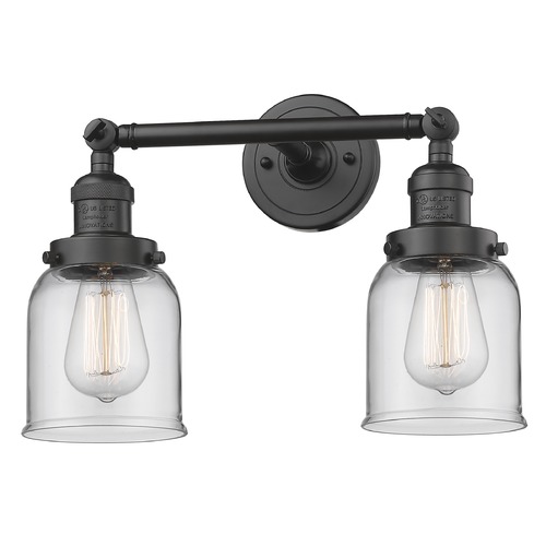 Innovations Lighting Innovations Lighting Small Bell Oil Rubbed Bronze Bathroom Light 208-OB-G52