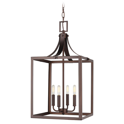 Generation Lighting Labette 14-Inch Bronze Pendant by Generation Lighting 5340604-710