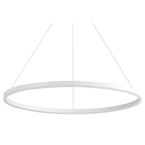 Circulo 32-Inch LED Ring Pendant in White by Oxygen Lighting
