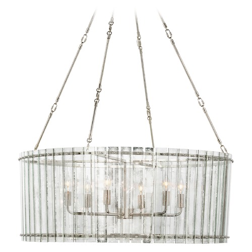 Carrier & Company Cadence Large Chandelier in Nickel by Visual Comfort Signature
