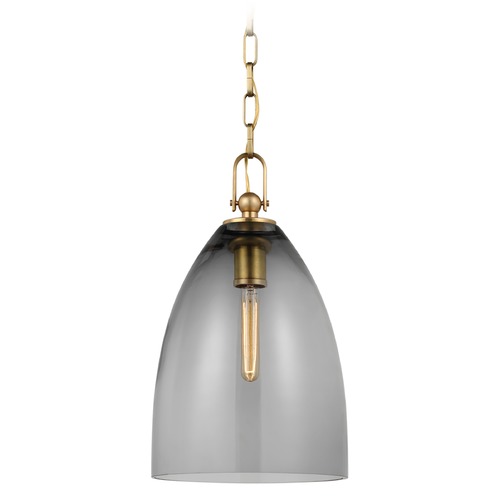 Visual Comfort Signature Collection Chapman & Myers Andros Pendant in Antique Brass by Visual Comfort Signature CHC5426ABSMG