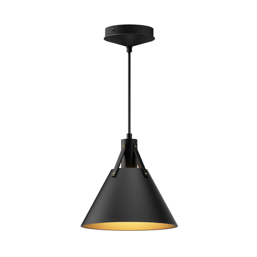 Alora Lighting Archer Matte Black Mini-Pendant Light with Conical Shade