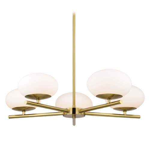 Vaxcel Lighting Sloane Satin Brass LED Chandelier