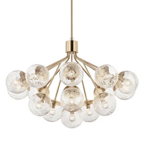 Silvarious Convertible Chandelier in Champagne Bronze by Kichler
