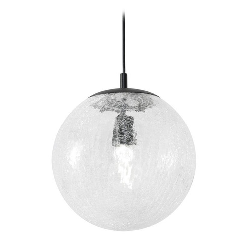AFX Lighting Afx Lighting Palla Black Mini-Pendant Light with Globe Shade PLAP09MBBK