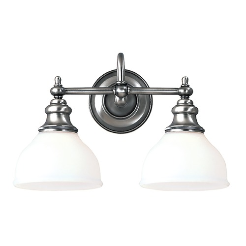 Sutton 2-Light Bath Light in Polished Nickel by Hudson Valley Lighting