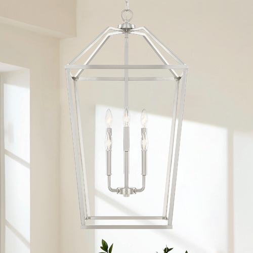 HomePlace by Capital Lighting Homeplace By Capital Lighting Brushed Nickel Pendant Light 522761BN