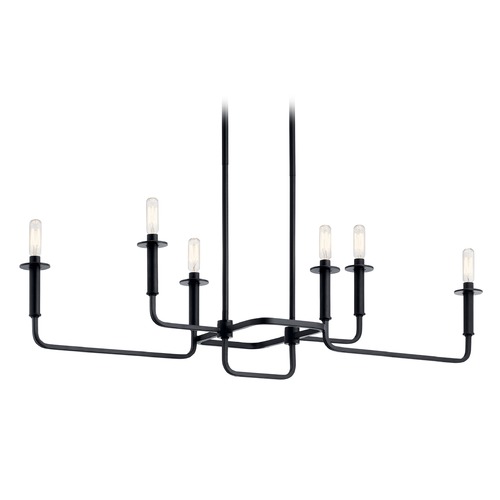 Alden 6-Light Black Chandelier by Kichler Lighting