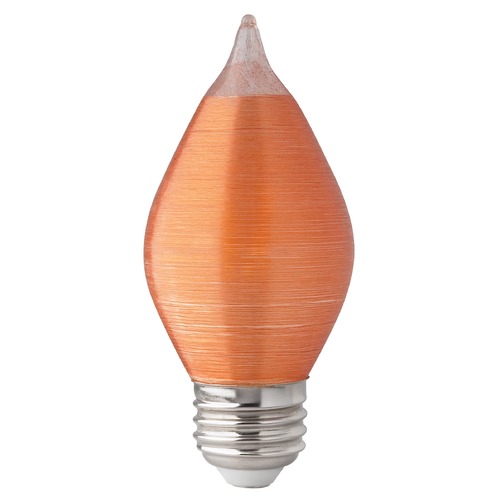 Satco Lighting 4W C15 LED Satin Spun Amber Medium Base 2100K 240 Lumens 120V Dimmable by Satco Lighting S22712