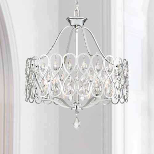 Lulu Polished Chrome 5-Light Chandelier by Quoizel Lighting