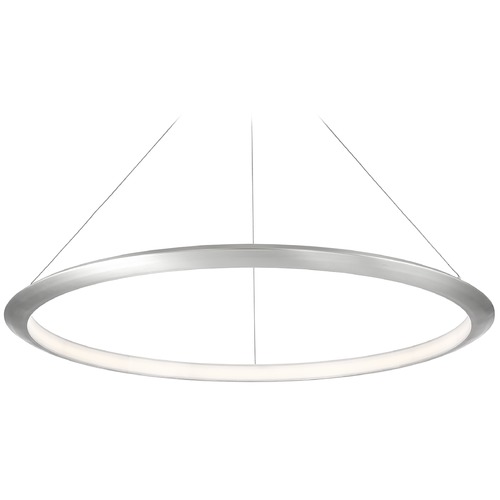 Modern Forms by WAC Lighting the Ring Brushed Aluminum LED Pendant by Modern Forms PD-55048-27-AL