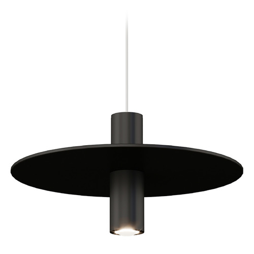 Visual Comfort Modern Collection Mini Ponte Pendant in Nightshade Black by Visual Comfort Modern 700MPPNTB-LED930